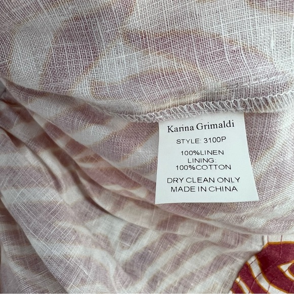 KARINA GRIMALDI Luli linen SKIRT - Picture 5 of 7